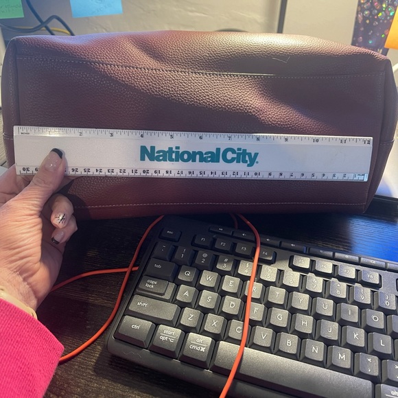 Coach Burgundy Leather Tote Bag - Picture 10 of 10